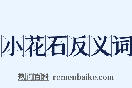 小花石反义词是什么意思的图片